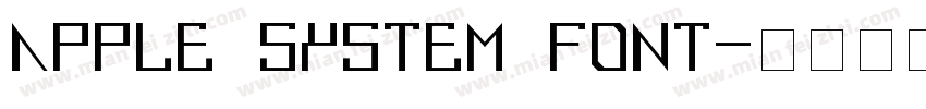 apple system font字体转换